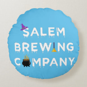 Cojín Redondo Salem Brewing Company White