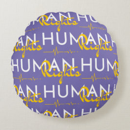 Cojín Redondo Salvamento de los derechos humanos