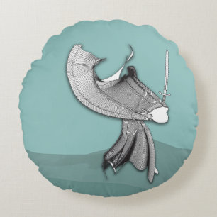 Cojín Redondo Samurai digital