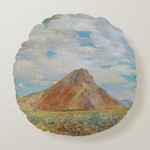 Cojín Redondo Sand Springs Butte de Childe Hassam, Arte Antiguo