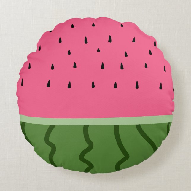 Cojín Redondo sandía de frutas (Anverso)