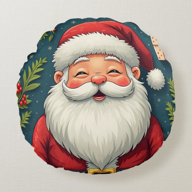 Cojín Redondo Santa Claus Pillow Cushion (Anverso)