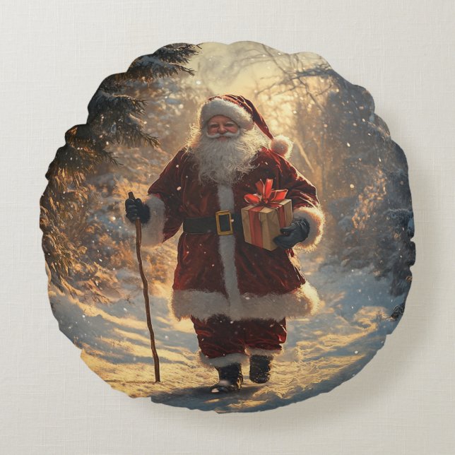 Cojín Redondo Santa Navidades Pillow (Anverso)