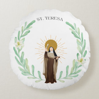 Cojín Redondo Santa Teresa de Avila Round Pillow