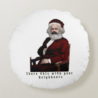 Cojín Redondo SantaKarl MarXmas