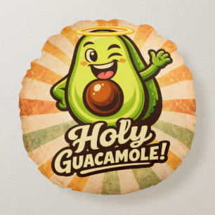 Cojín Redondo Santo Guacamole - Paquete de Guac - Adictos a la C