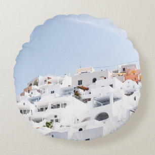 Cojín Redondo Santorini, grecia
