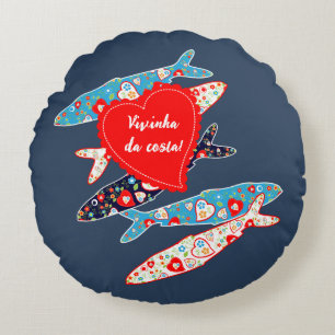Cojín Redondo Sardinas de Portugal