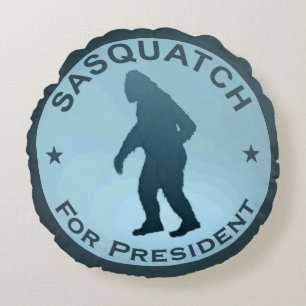 Cojín Redondo Sasquatch Para Presidente