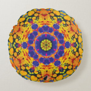 Cojín Redondo Sassafrass Kaleidoscope