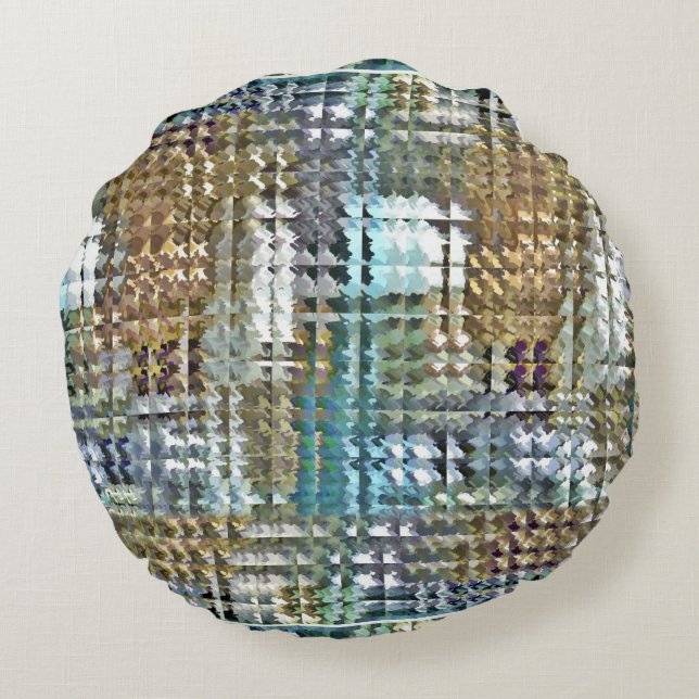 Cojín Redondo Satin Quilt (Reverso)