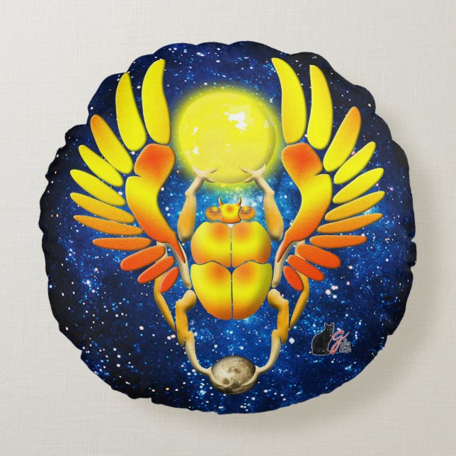 Cojín Redondo Scarab (Anverso)