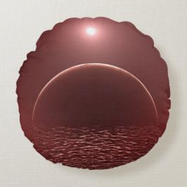 Cojín Redondo Scarlet Ocean Moon