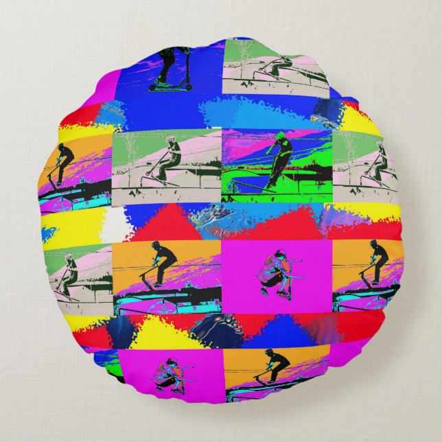 Cojín Redondo Scoot de Lets (Reverso)