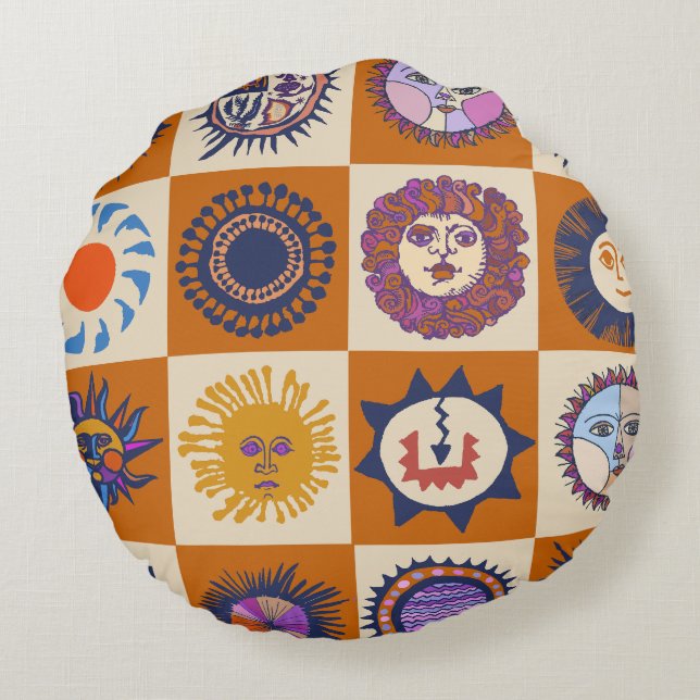 Cojín Redondo Scottsdale Del Sol (Reverso)