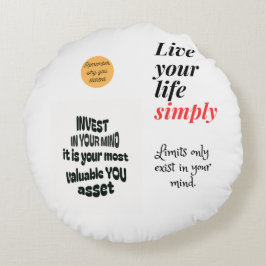 Cojín Redondo Sé tú mismo