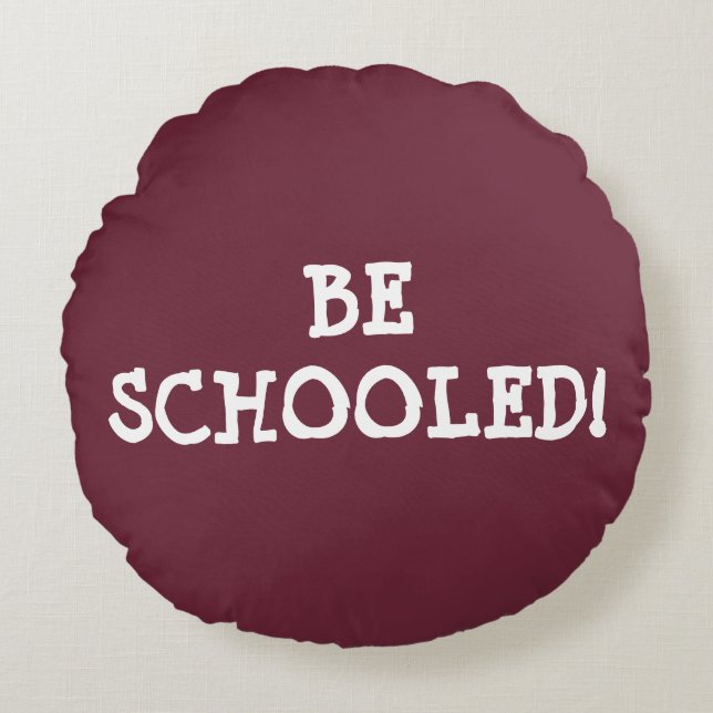 COJÍN REDONDO ¡SEA ESCOLAR! (Anverso)