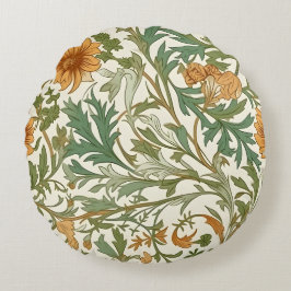 Cojín Redondo Seamless Arts and Crafts style repeating pattern