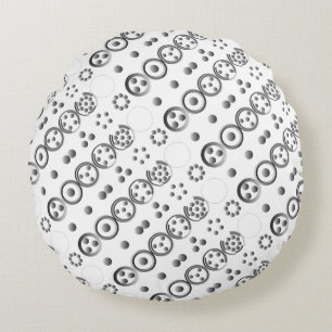 Cojín Redondo Secuencia Fibonacci Centesimal 12Digit de K Yoncic