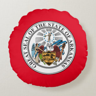 Cojín Redondo Sello de Arkansas