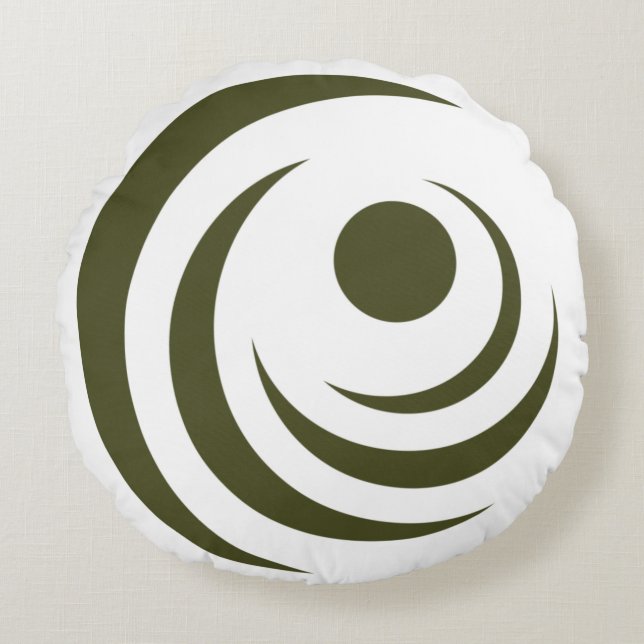 Cojín Redondo Sello de Gilbert (Arizona) (Anverso)