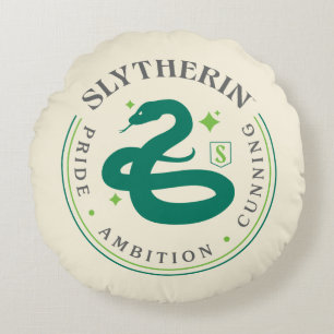 Cojín Redondo SelYTHERIN™ Bolsa de Orgullo de la Casa de la Serp