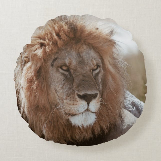 COJÍN REDONDO SEÑOR LEÓN (Anverso)