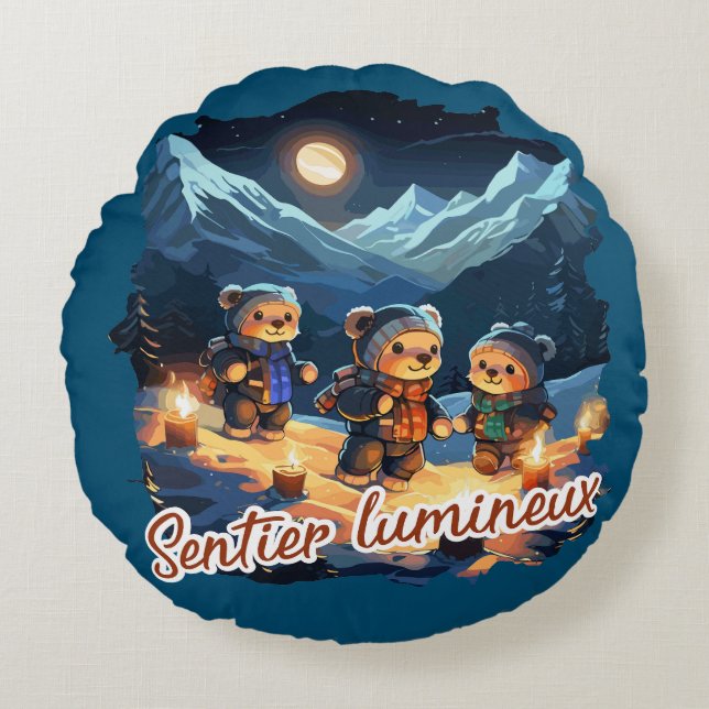 Cojín Redondo Sentier lumineux (Anverso)