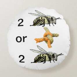 Cojín Redondo Ser o no ser