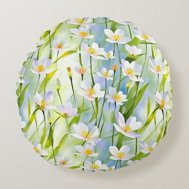 Cojín Redondo Serena Flor Silvestre   (Anverso)