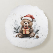 Serie de Navidades animales Bear Santa Hat