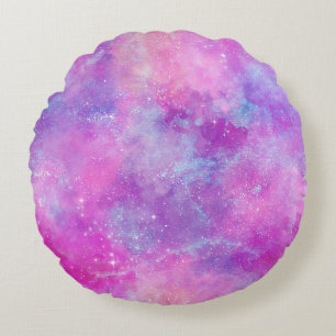 Cojín Redondo Serie Galaxia Pintada Diseño 2 