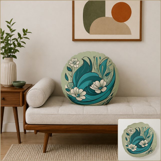Cojín Redondo Serqet (Serqet Round Pillow (Front & Back)
)