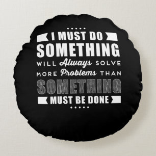 Cojín Redondo Sexo motivacional positivo inspirador