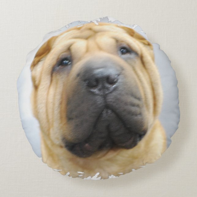 Cojín Redondo Shar Pei (Reverso)