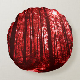 Cojín Redondo Shenandoah Red