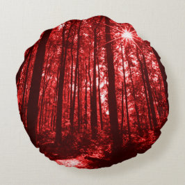 Cojín Redondo Shenandoah Red