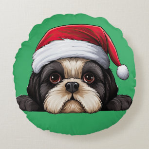 Cojín Redondo Shih Tzu