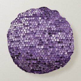 Cojín Redondo Shine Shine Purple Star arte de IA