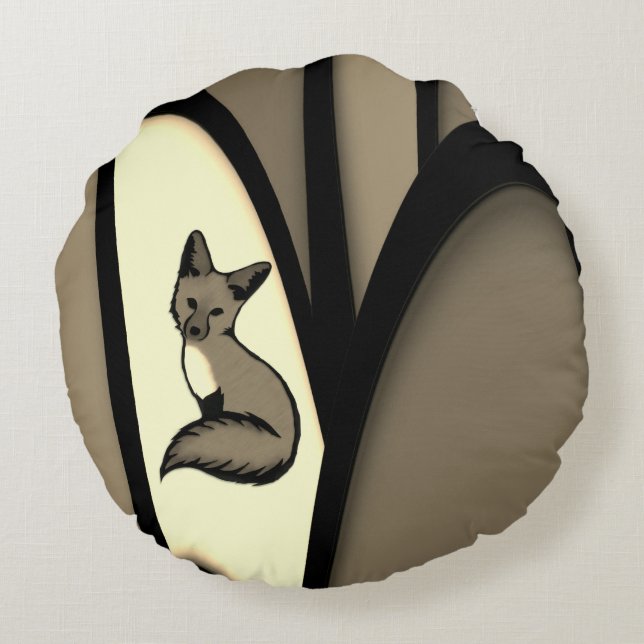 Cojín Redondo Siendo Foxy (Reverso)