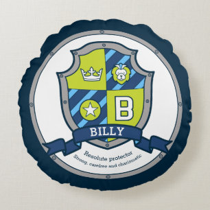 Cojín Redondo Significado del nombre Billy letra B en heráldica