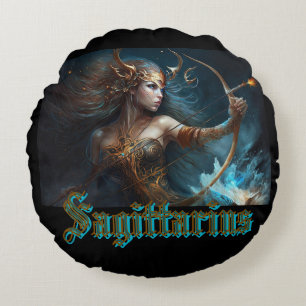 Cojín Redondo Signo zodiacal Sagitario