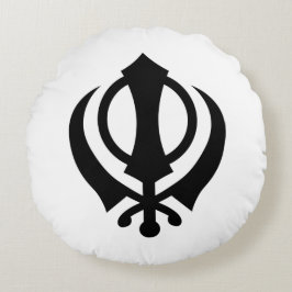 Cojín Redondo Sikh Khanda