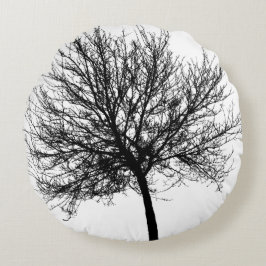 Cojín Redondo Silueta de árbol