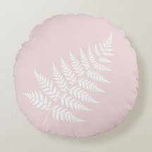 Silueta de helecho rosa blanco con toque de gracia