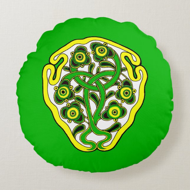 Cojín Redondo Símbolo celta (Anverso)