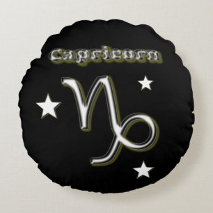 Cojín Redondo Símbolo de capricornio