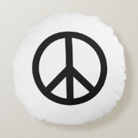 Símbolo de paz Anti Guerra blanco negro moderno