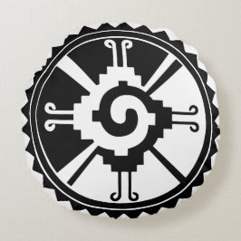 Cojín Redondo Símbolos africanos de Adinkra