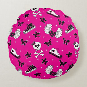 Cojín Redondo Símbolos de Emo